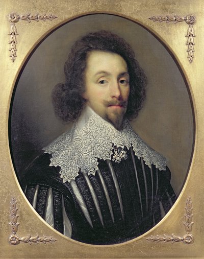 グレートブリテンおよびアイルランドのチャールズ1世の肖像（1600-49） 作： Cornelius Janssen van Ceulen