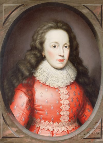 1619年、アランデル伯爵夫人、アラテアと呼ばれる女性の肖像 作： Cornelius Janssen van Ceulen