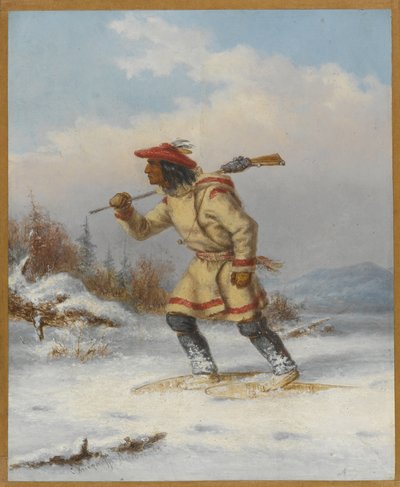 ムースの後、1860年頃 作： Cornelius Krieghoff