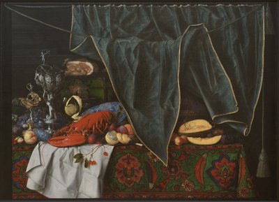 だまし絵と朝食のピースとゴブレット 作： Cornelius Norbertus Gijsbrechts
