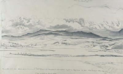 ウェールズの山のパノラマ、Cader Idris 作： Cornelius Varley