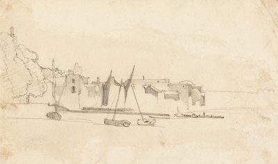 Pequenos barcos no porto 作： Cornelius Varley