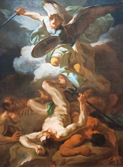 Saint Michael the Archangel Defeats Satan (oil on canvas)   1460516   ja       japanese Successfully Translated  Original: St. Judas Thaddaeus Or St. Thomas (oil on canvas) Translat: St. Judas Thaddaeus Or St. Thomas (oil on canvas) 1450731 ja japanese Suc 作： Corrado Giaquinto