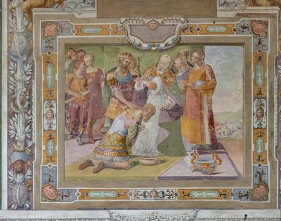 エルサレム攻略におけるゴドフリー・オブ・ブイヨンの誓いのサイクル、1589-94年頃（フレスコ画） 作： Cosimo Daddi