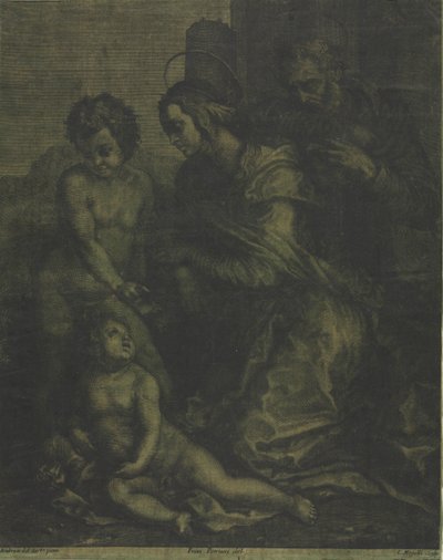 聖ヨハネとの聖家族c。 1710-1715。 作： Cosimo Mogalli