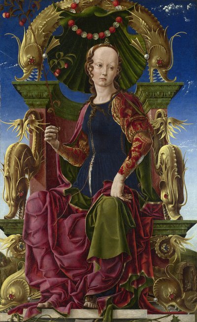 ミューズカリオペ、1455-1460 作： Cosimo Tura