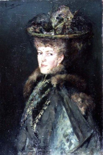 ある女性の肖像 作： Count Girolamo Pieri Nerli