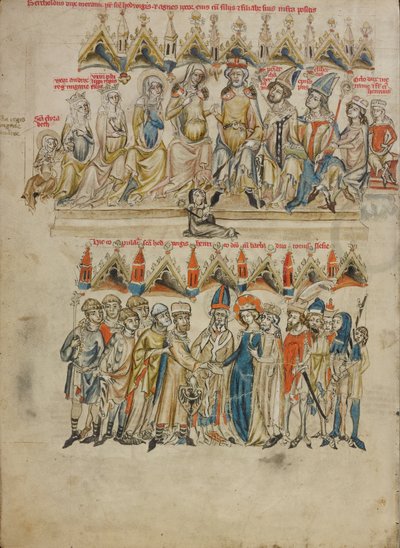 ベルトルト6世の家族。 聖ヘドウィグとハインリヒの結婚 作： Court workshop of Duke Ludwig I of Liegnitz and Brieg