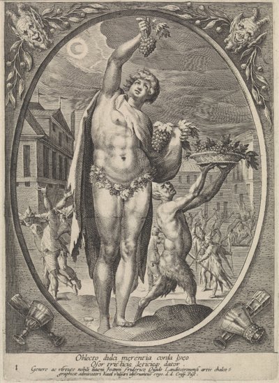 バッカス Bacchus, Venus en Ceres (シリーズ名) 作： Crispijn van de Passe (I)