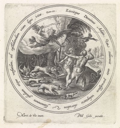楽園からの追放 作： Crispijn van de Passe (I)