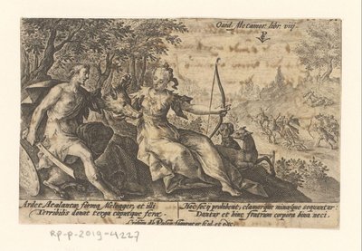 Meleager en Atalanta Metamorfosen van Ovidius (シリーズタイトル) メタモルフォーゼ（シリーズタイトル） 作： Crispijn van de Passe (I)