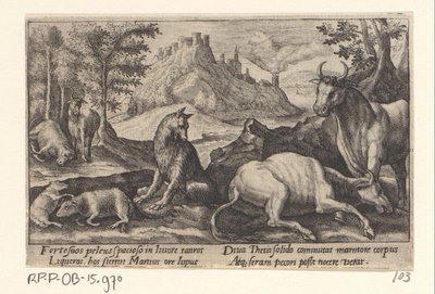 プサマテはオオカミを大理石に変える Ovid