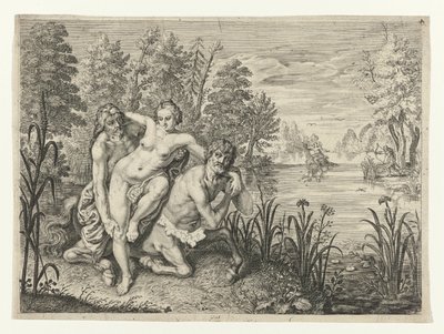 Nessus は川を渡って Deianeira を運びます ストリームを横切る Nessus の Dianier セット (オブジェクトのタイトル) Ovid