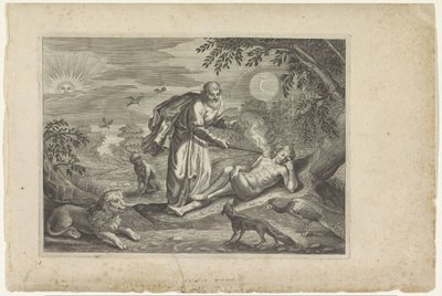 プロメテウスが最初の人間を作成 Ovid