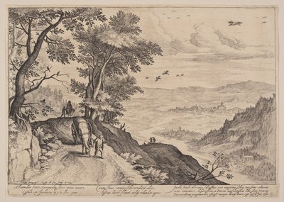 コーチの運転手と広大な風景 作： Crispijn van de Passe I