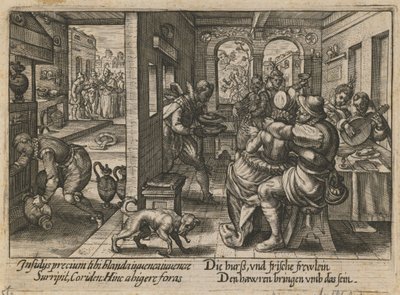 ミュージシャンとの宴会1600 作： Crispijn van de Passe the Elder