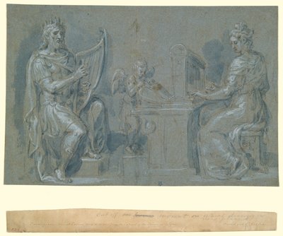 ダビデと聖セシリア 作： Crispin van den Broeck
