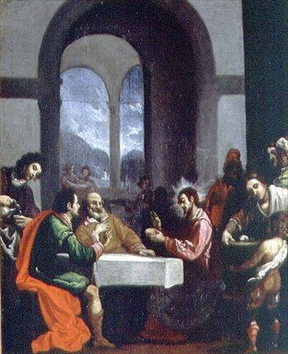 エマオでの晩餐 作： Cristofano Allori