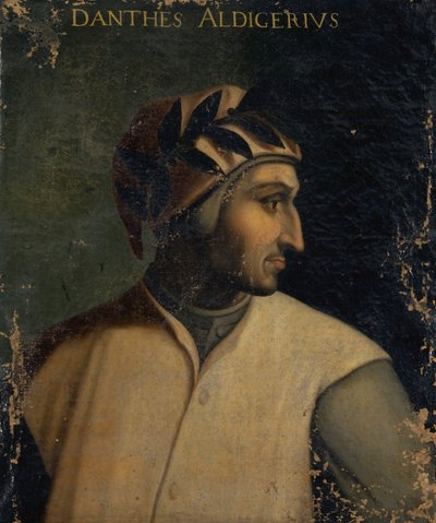ダンテアリギエーリの肖像、1560年頃 作： Cristofano dell Altissimo