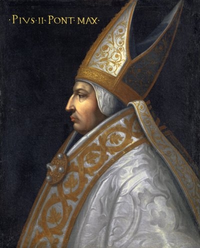 教皇ピオ2世の肖像、1560年頃 作： Cristofano dell Altissimo