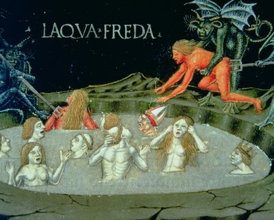 Fol.154r The Last Judgement:地獄の苦しみ（ベラム 作： Cristoforo De Predis