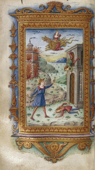 メデアの息子の死ヒロイデスのためのイラストレーションOvid作、1485-1499 作： Cristoforo Majorana
