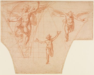 ペンダントのための天使の3つの習作（直訳） 作： Cristoforo Roncalli