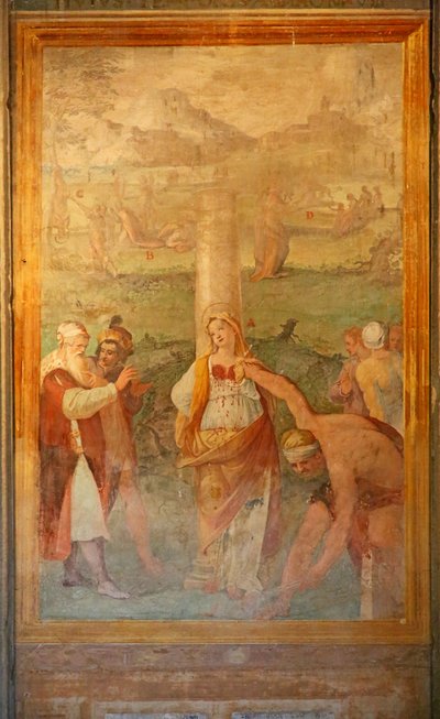 女性聖人の殉教 作： Cristoforo and Tempesta, Antonio Roncalli