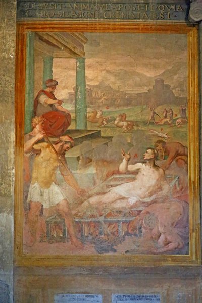 聖ローレンスの殉教 作： Cristoforo and Tempesta, Antonio Roncalli
