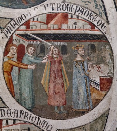 ピュロスの手によるプリアムの死、 作： Cristoforo di & Piero Meo di Bindoccio
