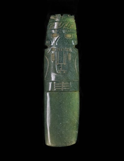 斧-神ケルト、西暦500- 1000年（翡翠） 作： Culture Guanacaste Nicoya