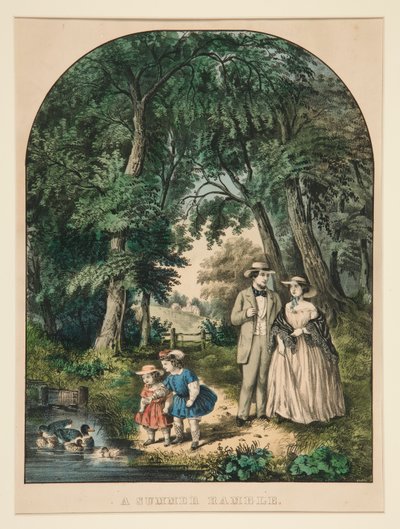 夏の散歩 作： Currier and Ives