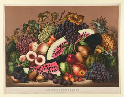 アメリカンフルーツピース 作： Currier and Ives