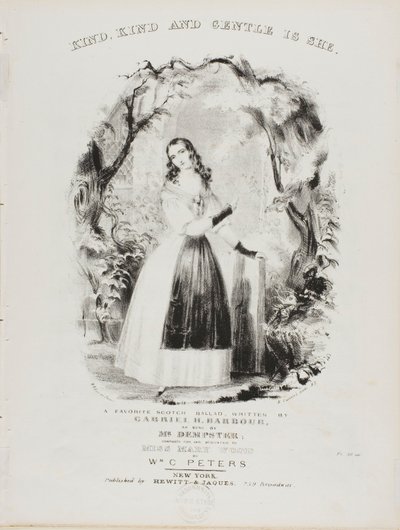 優しく、親切で、穏やかな彼女 作： Currier and Ives