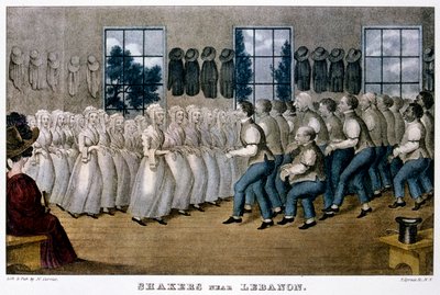 レバノン、c1870の近くのシェーカー 作： Currier and Ives