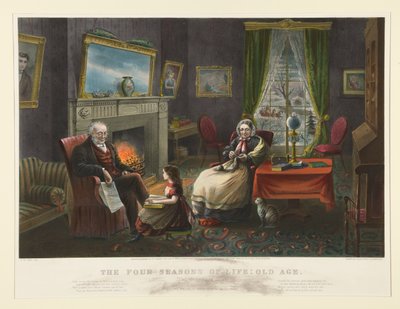 人生の四季。 - 老齢 作： Currier and Ives