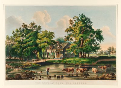 牧場からの帰還 作： Currier and Ives