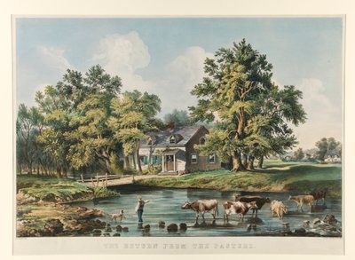 牧場からの帰還 作： Currier and Ives