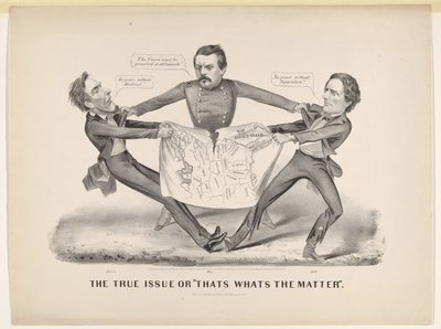 真の問題またはそれは問題である、1864。 作： Currier and Ives