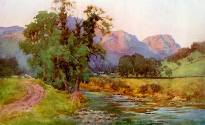 Yewdale Crags、コニストン、カンブリア、1924-1926 作： Cuthbert Rigby