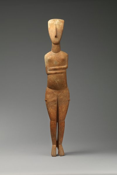 女性像、紀元前2600～2400年（大理石 作： Cycladic Cycladic