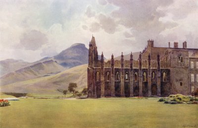 ホリールード庭園のアビー教会、またはチャペル ロイヤル (カラー リソ) 作： Cyril Ward