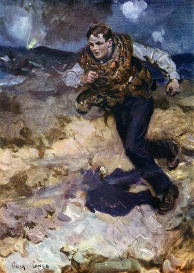 強く圧迫されたイギリスの戦闘機に弾薬を運ぶ英雄的なミディ 作： Cyrus Cuneo