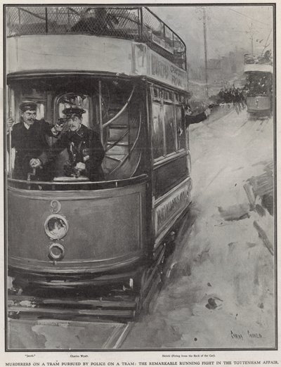 トラムの警察によって追跡されたトラムの殺人者 作： Cyrus Cuneo