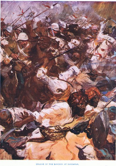 1915年のカンダハールでのランサーの担当 作： Cyrus Cuneo