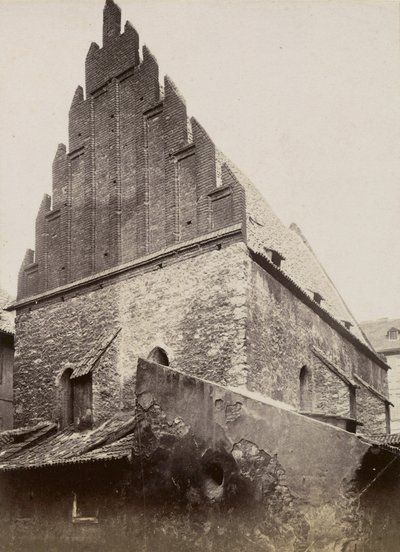 旧新シナゴーグ、1875年頃 作： Czech Photographer Czech Photographer