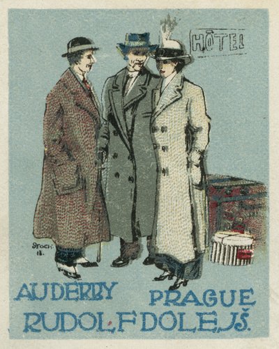 Au Derby Rudolf Doleファッション、プラハ 作： Czech School