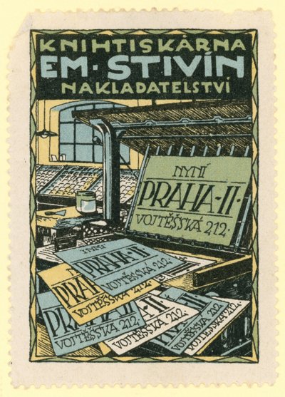 Em Stivin印刷および出版オフィス、プラハ 作： Czech School