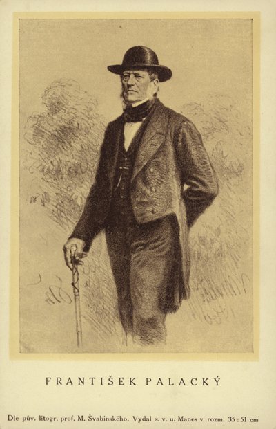 フランティシェク・パラッキ（1798-1876）、チェコの歴史家、政治家 作： Czech School