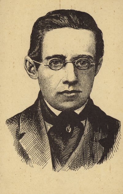 Bedrich Smetanaの肖像 作： Czech School